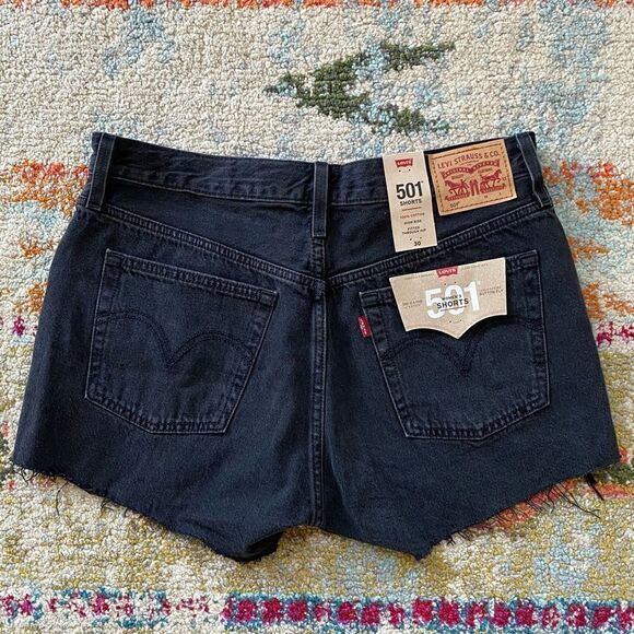 Levis 501 High Rise Cut Off Shorts - Picture 4 of 7